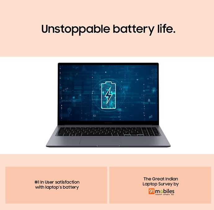 💻 Samsung Galaxy Book4 – i5 13th Gen, 16GB RAM, 512GB SSD, FHD Display, Fingerprint