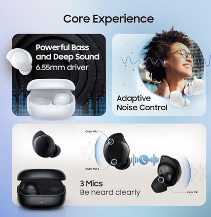 🎧 Samsung Galaxy Buds Core – ANC, 6 Mic Setup, 35H Battery, IP54 (Black)