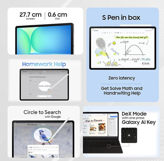 📱 Samsung Galaxy Tab S10 FE – 10.9” Display, S Pen In-Box, 8GB RAM, AI Features