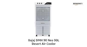 Bajaj DMH 90 Neo 90L Desert Air Cooler for Home|For Larger Room|Anti-Bacterial Honeycomb Cooling Pad|High-Speed|Ice Chamber|90Ft Air Throw|3-Speed Control|3 Year Comprehensive Product Warranty|White